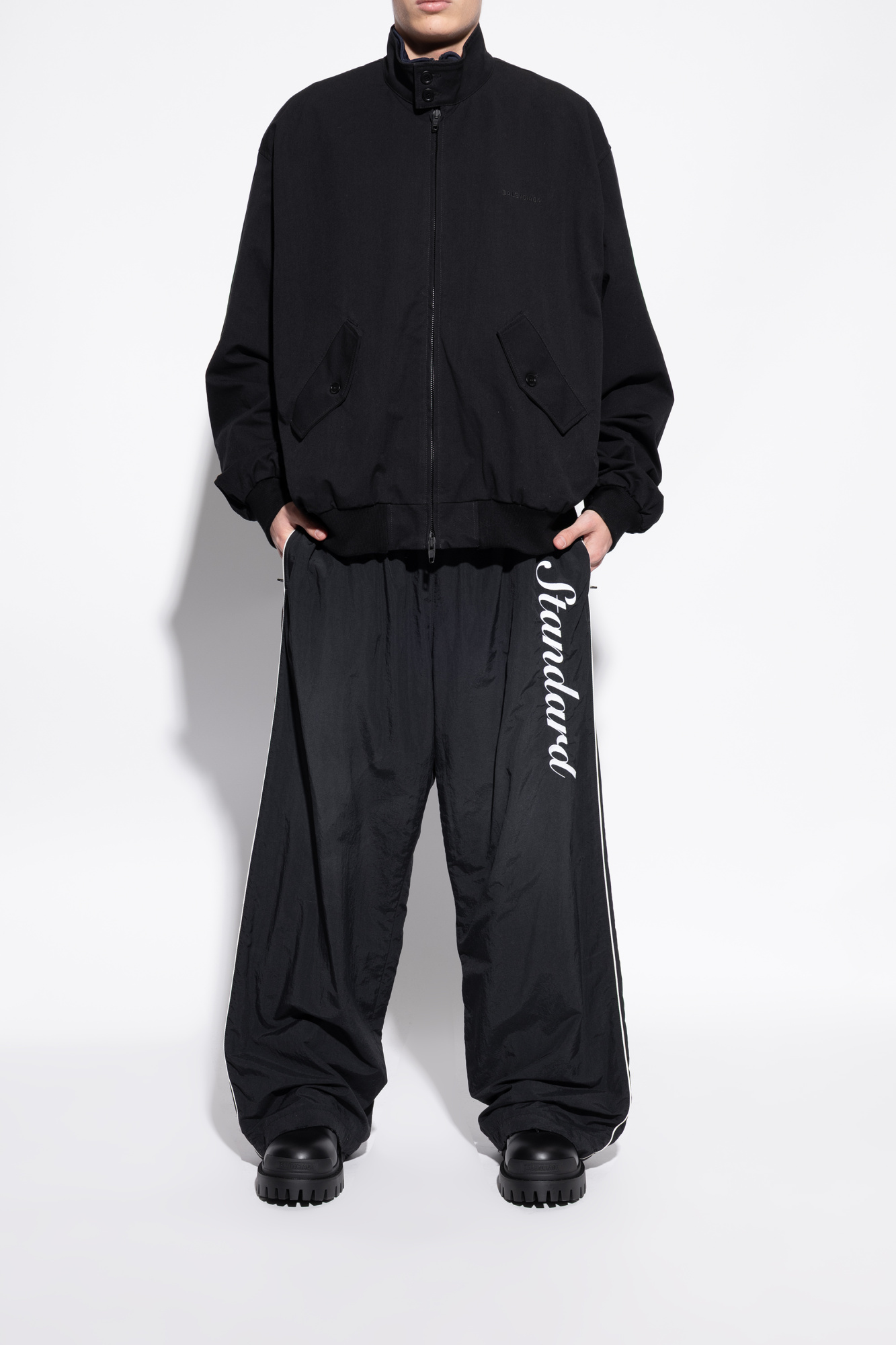 Black Leather 'Strike Zip' shoes Balenciaga - Vitkac GB